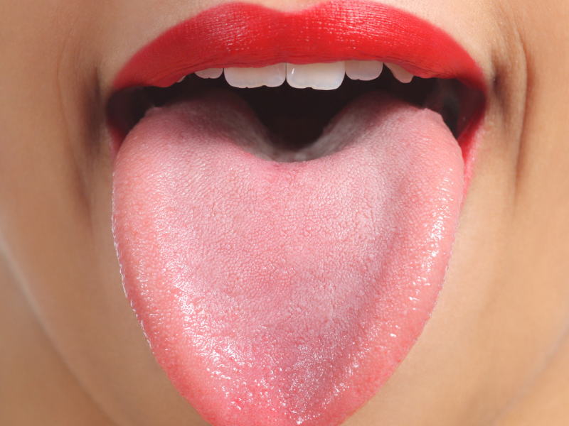 Each person has a unique tongue print
