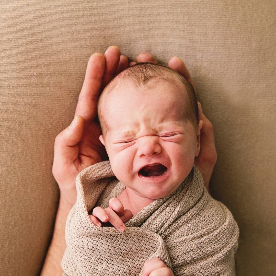Babies rarely shed real tears in the first two weeks of life