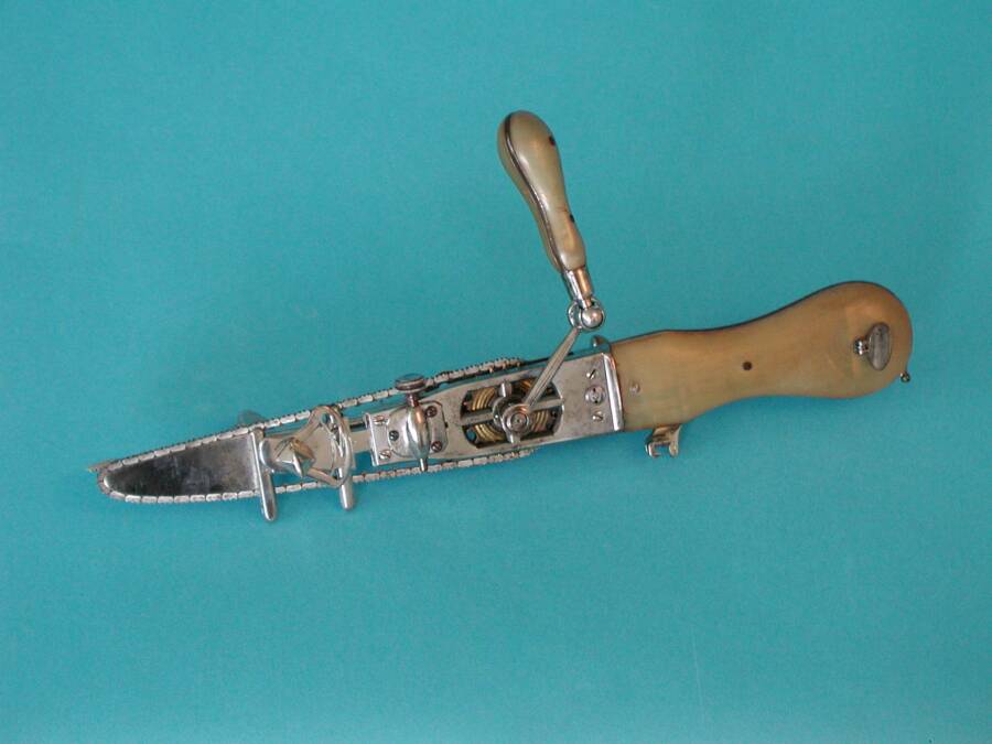 Chainsaws were first invented for childbirth